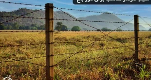 سیم خاردار مناسب برای دور باغ