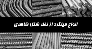 انواع میلگرد از نظر شکل ظاهری