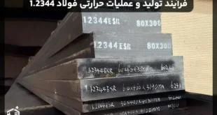 فرآیند تولید و عملیات حرارتی فولاد 1.2344