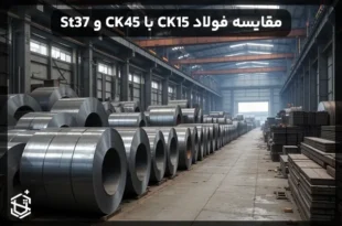 مقایسه فولاد CK15 با CK45 و St37