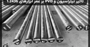 تأثیر عملیات نیتراسیون و پوشش PVD بر عمر ابزارهای ساخته‌شده از فولاد 1.2436