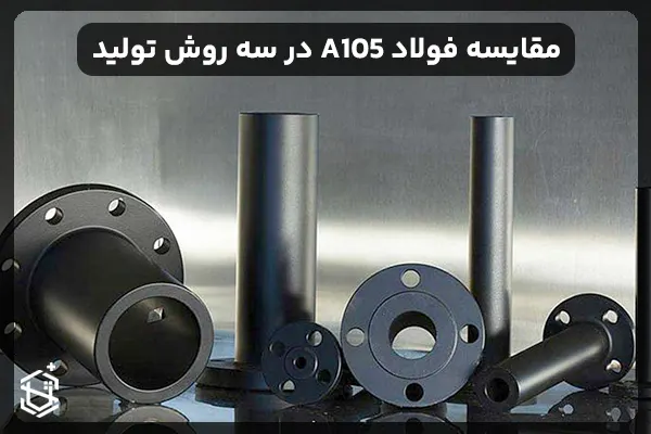 تفاوتهای بین فولاد A105 فورج، فولاد A105 ریختگی و فولاد A105 نورد (As Rolled)
