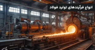 انواع فرآیندهای تولید فولاد: بررسی کامل روش‌ها و مقایسه آن‌ها
