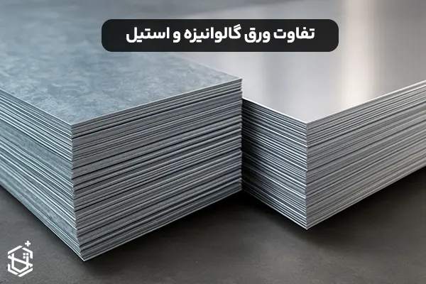تفاوت ورق گالوانیزه و استیل