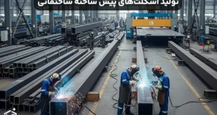 روند تولید اسکلت های پیش ساخته ساختمانی با پروفیل آهنی