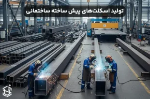 روند تولید اسکلت های پیش ساخته ساختمانی با پروفیل آهنی