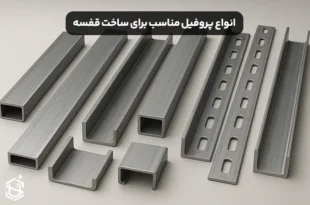 انواع پروفیل مناسب برای ساخت قفسه های صنعتی و خانگی