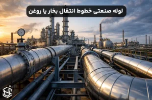 لوله صنعتی برای مسیر خطوط انتقال بخار یا روغن