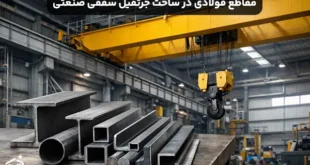 راهنمای مهندسی انتخاب مقاطع فولادی در ساخت جرثقیل سقفی صنعتی