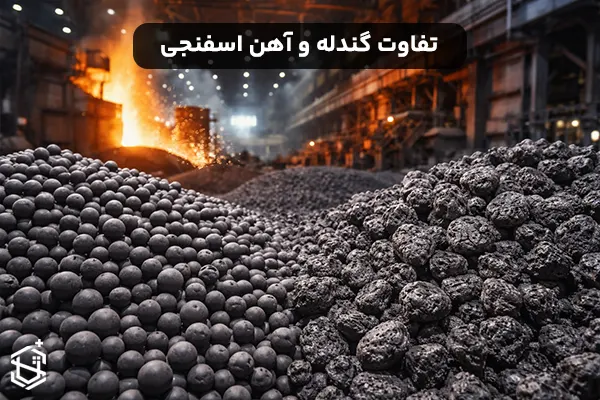 تفاوت گندله و آهن اسفنجی