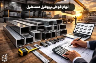انواع قوطی پروفیل مستطیل و نحوه خرید آن