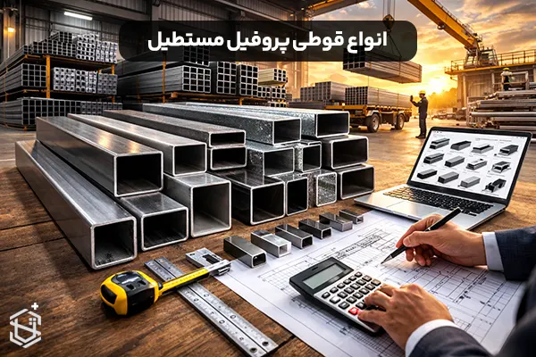 انواع قوطی پروفیل مستطیل و نحوه خرید آن