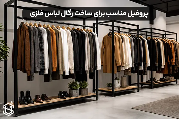 انتخاب پروفیل مناسب برای ساخت رگال لباس فلزی