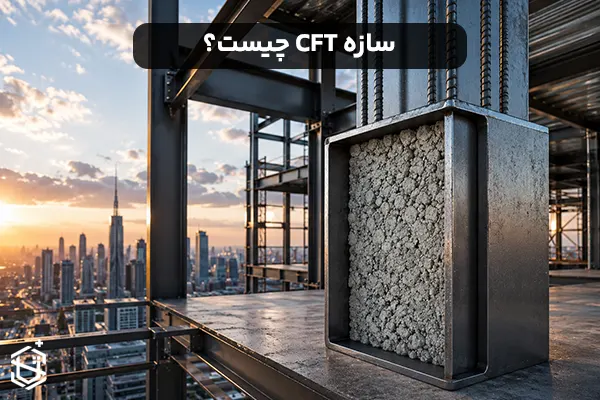 سازه CFT چیست؟ معرفی ستون فولادی پرشده با بتن