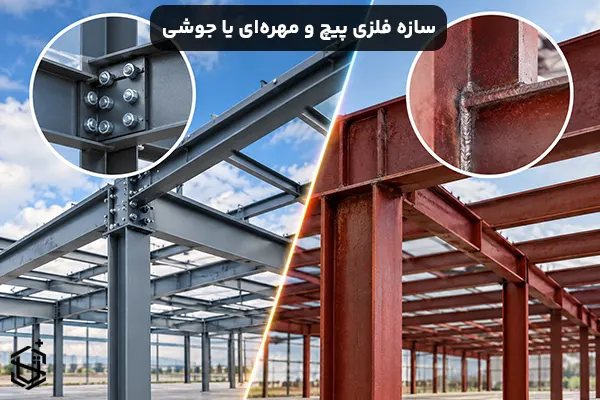 سازه فلزی پیچ و مهره ای بهتر است یا سازه جوشی؟ مقایسه کامل