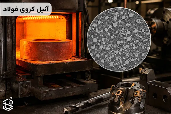 آنیل کروی چیست و چرا ماشین کاری فولاد را آسان تر می کند؟